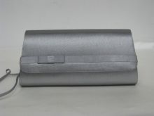 Custom Ladies' Sinamay Covered Satin Bags, Self Sinamay Stripes Bags For Fashion Place