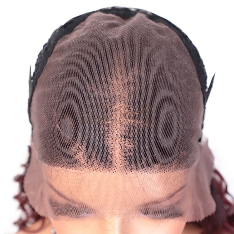 Vigorous Lace Front Wigs Long Wavy Synthetic Wigs for Black Women Ombre Curly Red Wigs with Natural Hairline