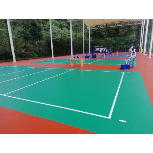 Sàn Châu Á Sàn bóng chuyền tổng hợp màu xanh lá cây