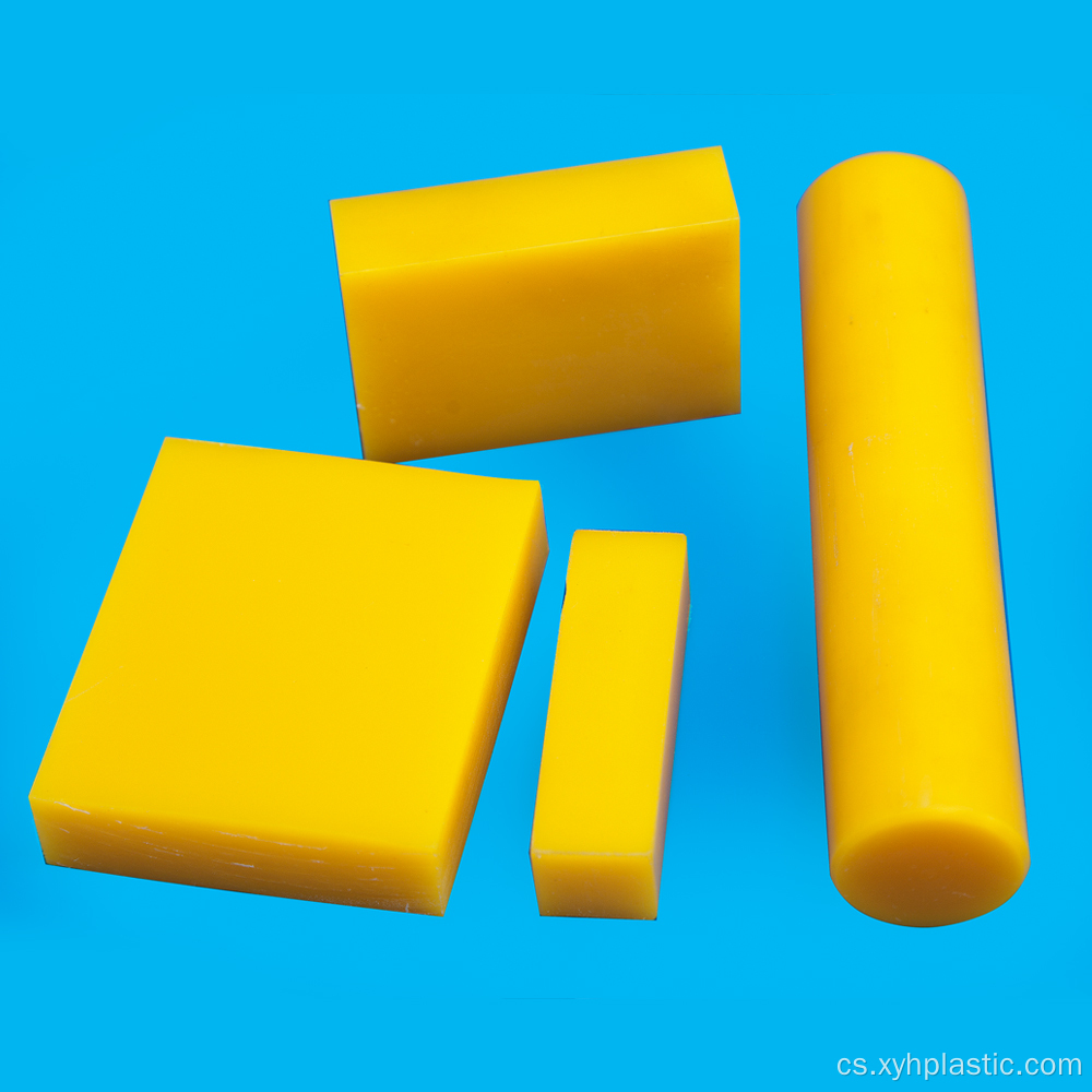 Žlutá polyetylenová Hdpe plastová deska