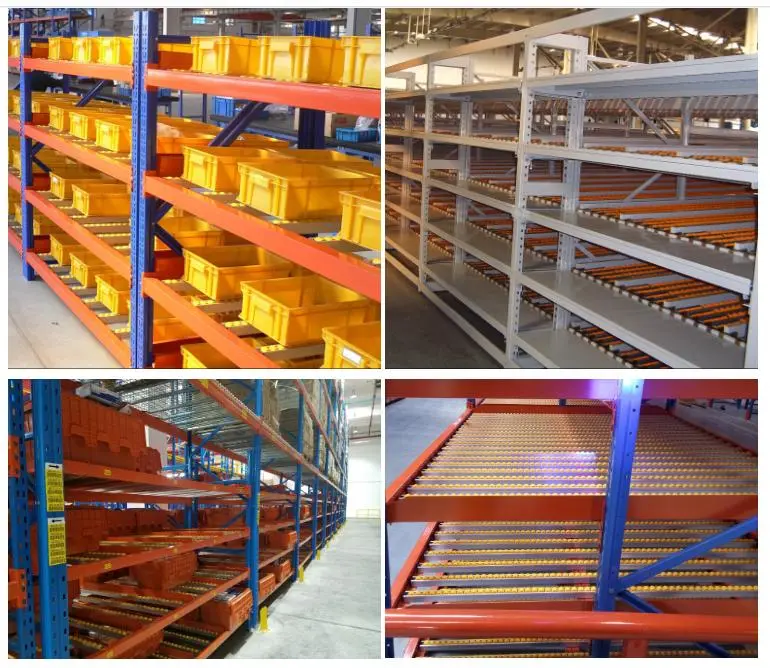 CE Warehouse Storage Slide Carton Flow Pallet Roller Rack