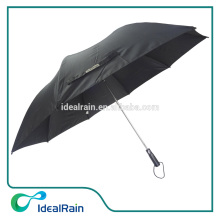 Top quality auto open Black 2 fold golf umbrella