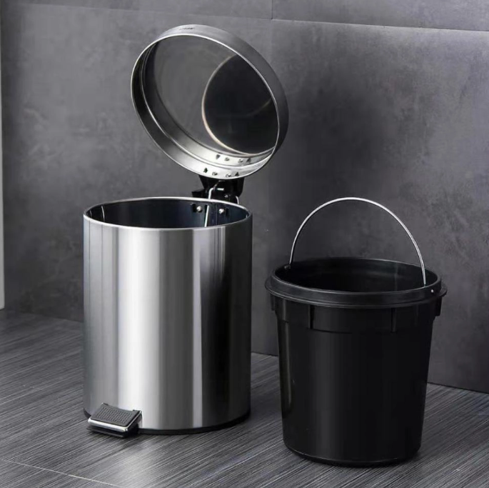 Stainless Steel Pedal Bin Household