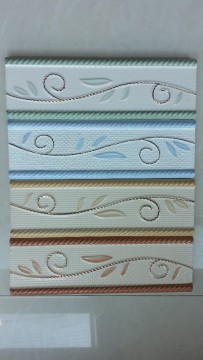 with gold relief borders