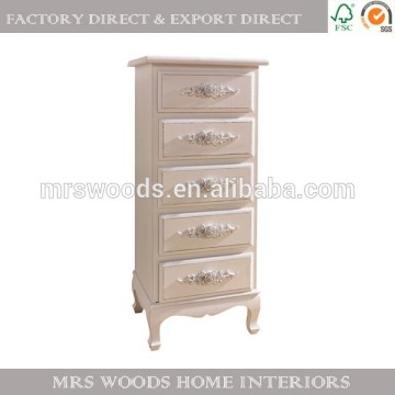 antique white drawer cabinet