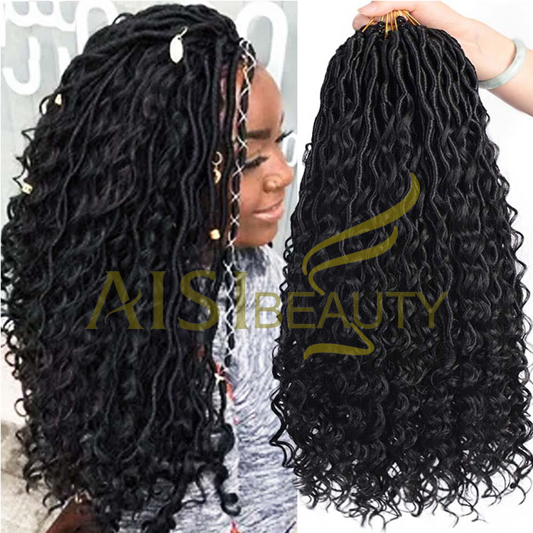 Aisi Beauty Wholesale Cheap Vendor Long Wavy River Faux Locs Passion Crochet Braids Hairpieces Extensions For Black Women