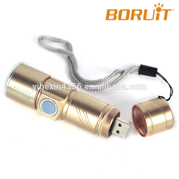 Zoom USB Charging LED Christmas Torch Light