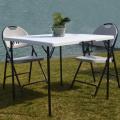 Square out door bi fold table