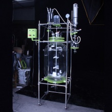Top Brand Chemical jacketed glass reaction vessel