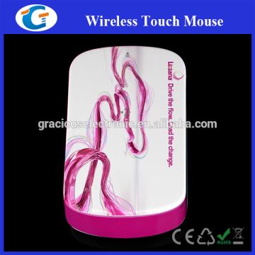 2.4g wireless optical cute laptop touch mouse with full color printing