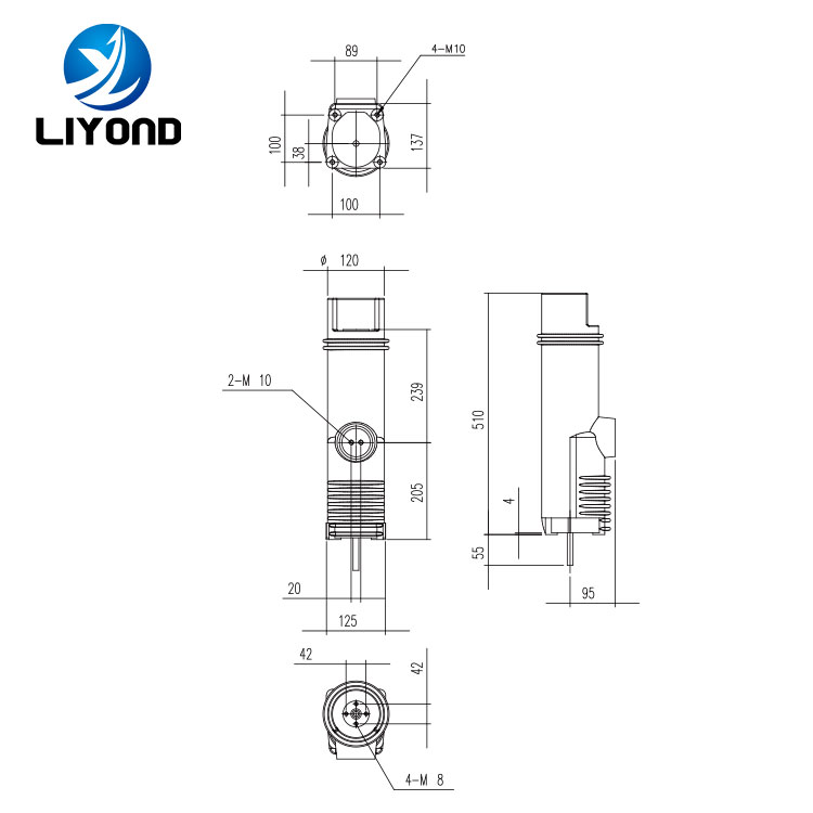 12kV 24kV Epoxy resin circuit breaker VCB embedded pole vacuum interrupter