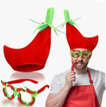 Red Pepper Hat - Funny Party Hats for Cinco De Mayo