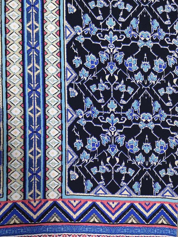 Ethnic Rayon Twill 3024S Printing Woven Fabric