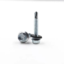 Metal Galvanized Hexagonal Hex Head Self-Drilling Roofing Screw with Rubber Washer and Tek Tapping Technology