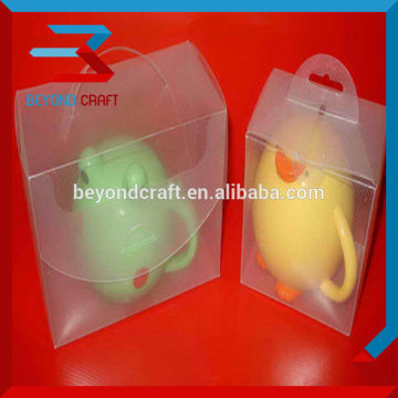 PVC PET PP transparent packaging clear plastic package box for toys