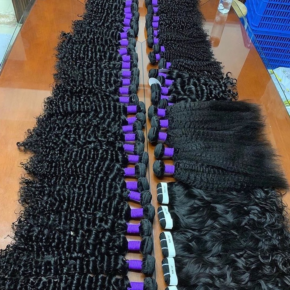 Kinky Curly Peruvian Hair Bundles with Closure Wholesale Raw Virgin Human Hair Vendors Brazilian Hair Bundles