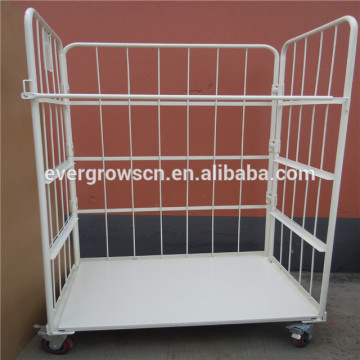 Foldable galvanized pallet steel Roll Container /roll cage