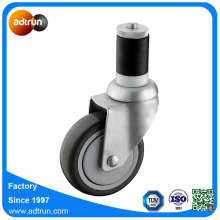 Medium Duty M12 Expanding Stem 4 Inch PU Casters