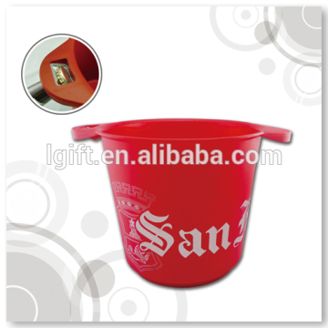 Plastic Ice Bucket with Bottle Opener