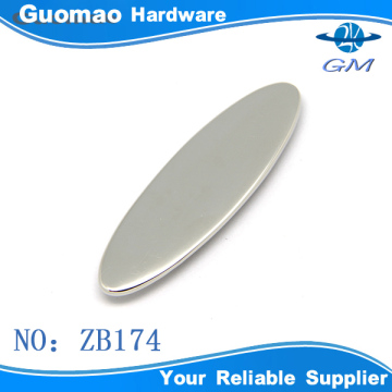 Oval shape blank round metal tag