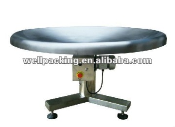 Rotary bottle turnable table/packing table/collecting table