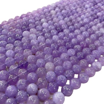 Wholesale High-Quality 6MM Light Purple Amethyst Crystal Bead Strands