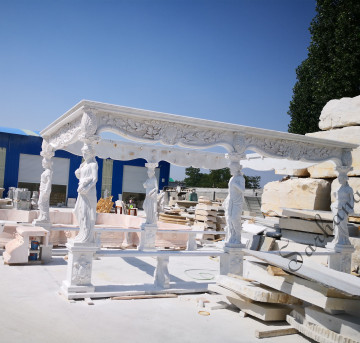 nature stone pavilion gazebo