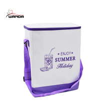 24-Can Collapsible Insulated Can Cooler Lunch Bag with Strap