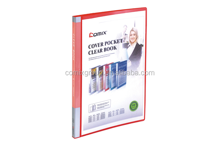 Comix stationery wholesale recycled material A5 20 pockets & 40 pockets Display book