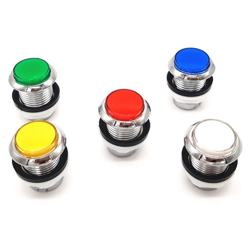 33mm Diameter Illuminated LED Arcade Push Button
