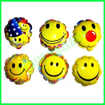 Smiling face auto inflatable balloon