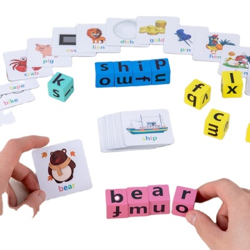 20PCS Unisex Wooden Alphabet Cube Blocks - Spelling Game & Brain Training Toy