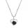 Blue Sandstone Love Heart Birthstone Pendante Colliers de pierre précieuse pour les femmes