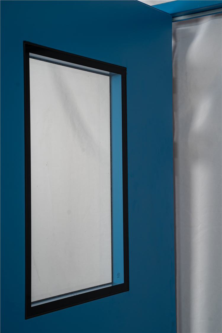 Best Price Double Layer Tempered Glass Steel Clean Room Door For Sale