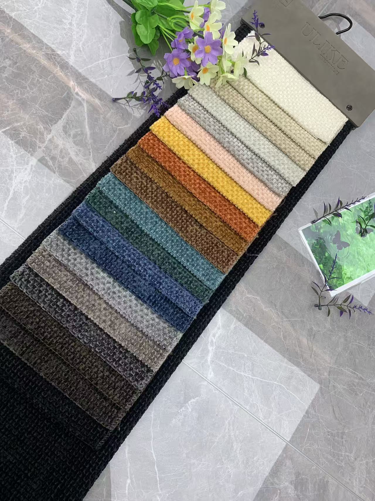 Υλικό υφάσματος σενίλ Chenille Fabric Material