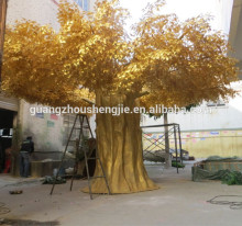 SJ2001008 wholesale artificial tree landscape cheap make model tree golden artificial outdoor trees