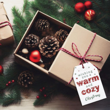 Wholesale Merry Christmas Paper Hang Tags for Gift Wrapping Decor