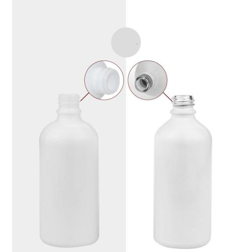 Cosmetic skincare white porcelain bottle custom cream bottle