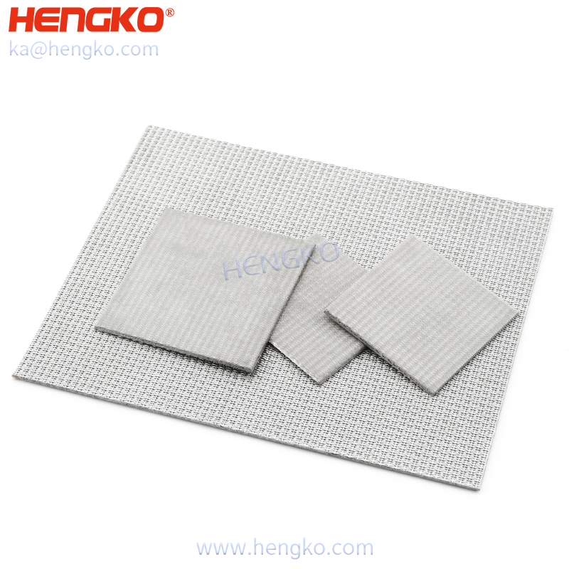 Durable custom 0.2-100 microns sintered stainless steel mesh filter plate for filter press equipment