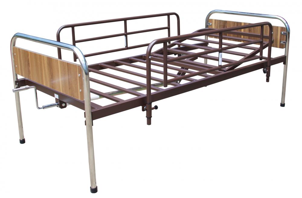 Manual Medial Bed with Adjustable Headrest