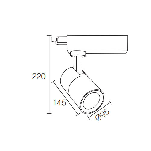 LEDER Beamshift Monopoint 35W LED Track Light