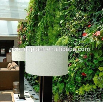 Indoor ornamental artificial plant wall/plastic green wall decorative plant wall