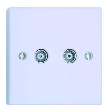 1Gang TV/Coaxial Socket Non-Isolated