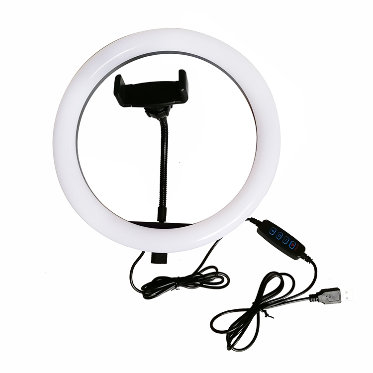 front of 10 inch ring light