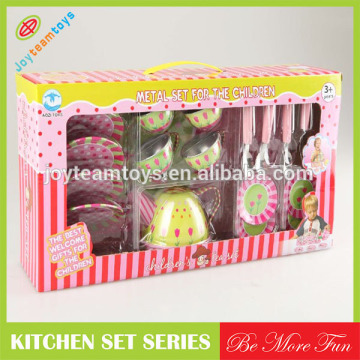 Children funny cooking stainless steel tableware toy