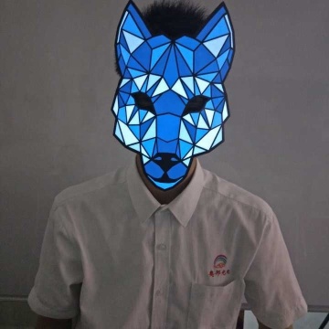 LED Flashing Face Mask for Halloween and Rave Parties
