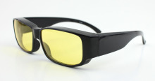 HD Glasses Yellow Lenses Night Fitover Glasses Night Driving Sunglasses