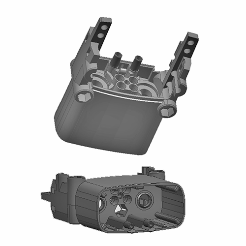 Couvercle de boîtier de connecteur automobile