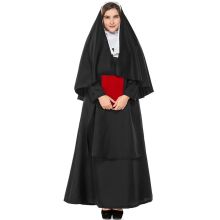 Boloparty Fancy Dress Nun Costume Wholesale in Hot Sale with Scarf