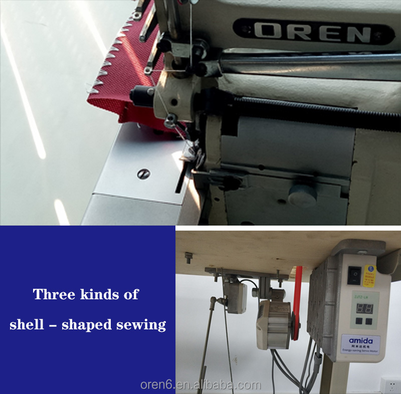 shell-shape stitch edge decoration lace machine